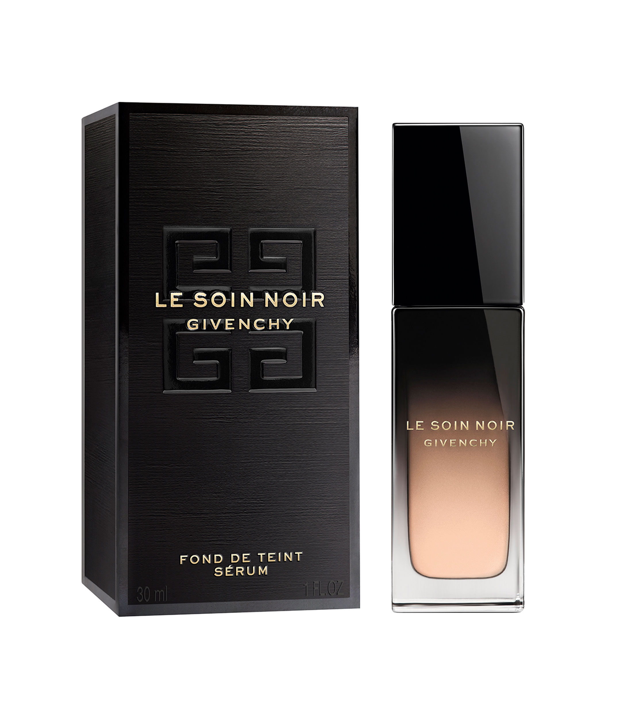 Base de maquillaje con suero Le Soin Noir Fond de Teint Sérum, 30 ml